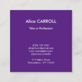 Monet - Kunstentuin in Giverny - QR-code Vierkante Visitekaartje (Achterkant)