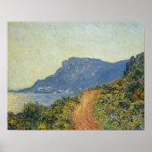 Monet - La Corniche Near Monaco Poster (Voorkant)