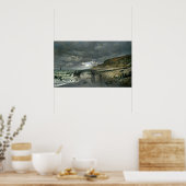 Monet - La Pointe De La Heve Bij Laag Tij Poster (Keuken)