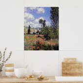 Monet - Laan in de klaprozen Poster (Keuken)