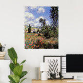 Monet - Laan in de klaprozen Poster (Thuiskantoor)