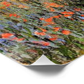 Monet - Laan in het klaprozenveld, Perfect Poster (Hoek)