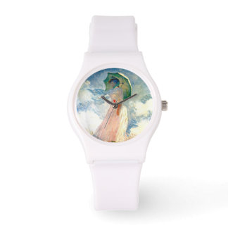Monet Lady met Parasol Horloge