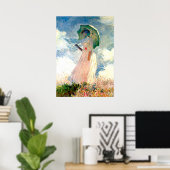 Monet Lady met Parasol-Poster Poster (Thuiskantoor)