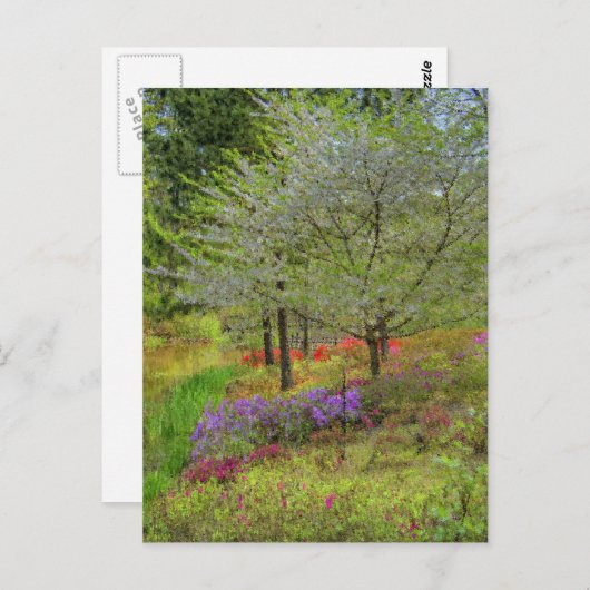 Monet Landschap Briefkaart (Voorkant / Achterkant)