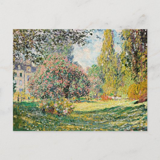 Monet - Landschap, het Parc Monceau, Briefkaart (Voorkant)