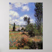 Monet - Lane in de papavervelden Poster (Voorkant)