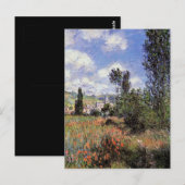 Monet - Lane in het papaverveld, Briefkaart (Voorkant / Achterkant)