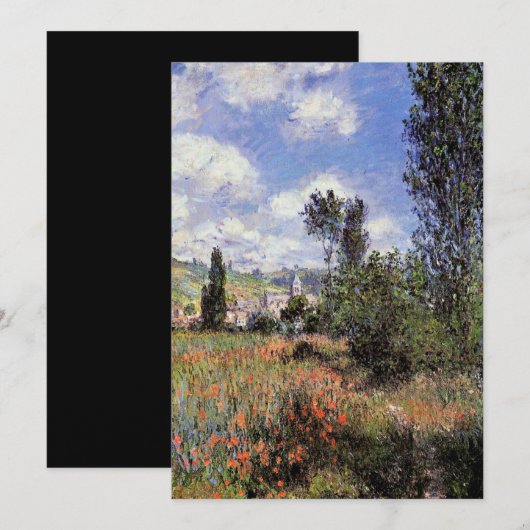 Monet - Lane in het Poppy Field (Voorkant / Achterkant)