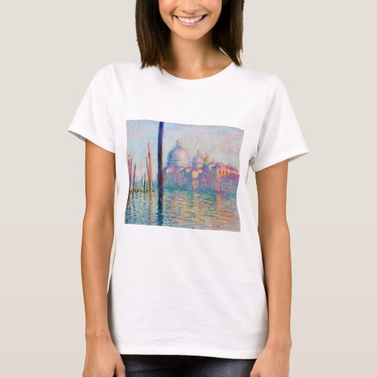 Monet Le Grand Canal Impressionist People Famous T-shirt (Voorkant)