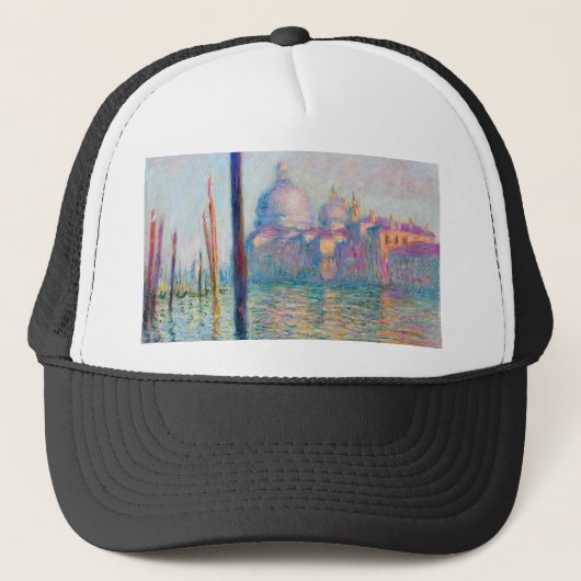 Monet Le Grand Canal Impressionist People Famous Trucker Pet (Voorkant)