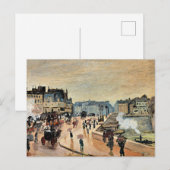 Monet - Le Pont Neuf, Impressionistisch schilderij Briefkaart (Voorkant / Achterkant)