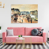 Monet - Le Pont Neuf, Impressionistisch schilderij Canvas Afdruk (Insitu (Woonkamer))