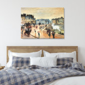 Monet - Le Pont Neuf, Impressionistisch schilderij Canvas Afdruk (Insitu (Slaapkamer))