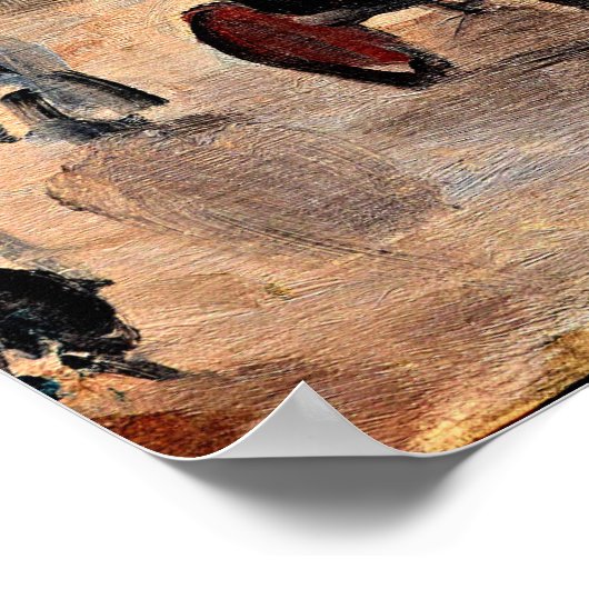 Monet - Le Pont Neuf Poster (Hoek)