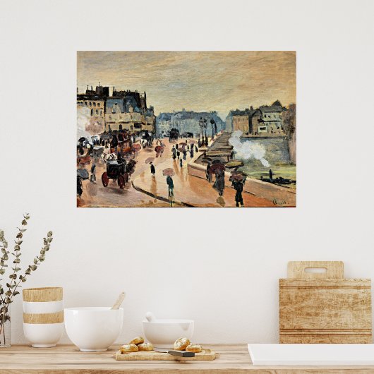 Monet - Le Pont Neuf Poster (Keuken)
