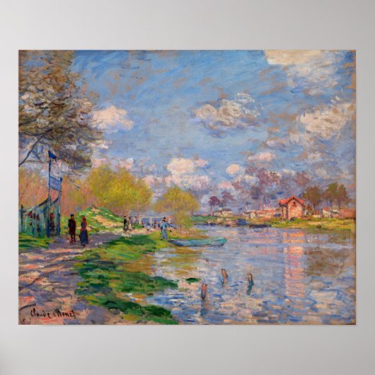Monet - Lente aan de Seine Poster (Voorkant)
