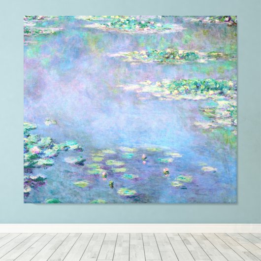 Monet Les Nympheas Water Lilies Fine Art Canvas Afdruk (Insitu (Houten vloer))
