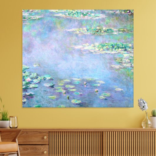 Monet Les Nympheas Water Lilies Fine Art Canvas Afdruk (Insitu (Woonkamer))