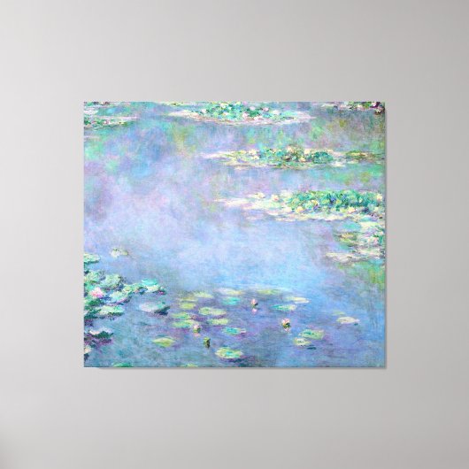 Monet Les Nympheas Water Lilies Fine Art Canvas Afdruk (Voorkant)