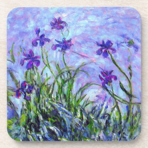 Monet Lila Irises Bier Onderzetter