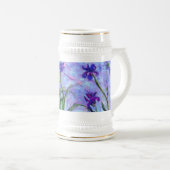 Monet Lila Irises Bierpul (Voorkant rechts)