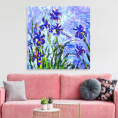 Monet - Lila Irises Canvas Afdruk (Insitu (Woonkamer))
