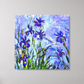 Monet - Lila Irises Canvas Afdruk (Voorkant)