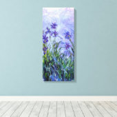 Monet Lila Irises Canvas Afdruk (Insitu (Houten vloer))