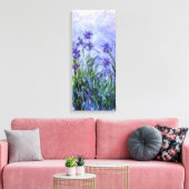 Monet Lila Irises Canvas Afdruk (Insitu (Woonkamer))