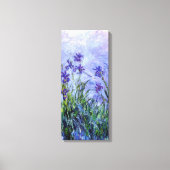 Monet Lila Irises Canvas Afdruk (Voorkant)