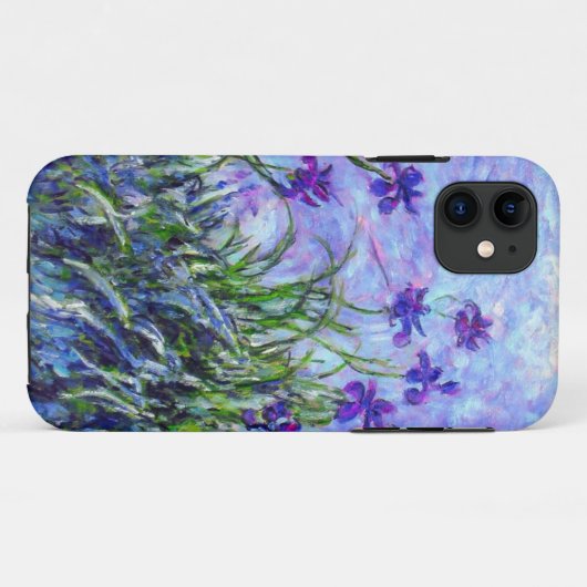 Monet Lila Irises Case-Mate iPhone Case (Achterkant (horizontaal))
