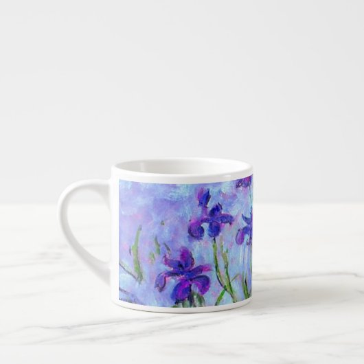 Monet Lila Irises Espresso Kop (Links)
