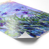 Monet Lila Irises Foto Afdruk (Hoek)