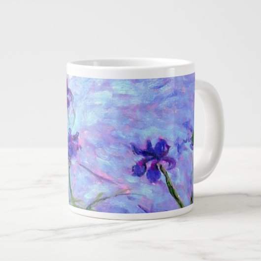 Monet Lila Irises Grote Koffiekop (Voorkant rechts)