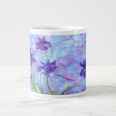 Monet Lila Irises Grote Koffiekop (Voorkant)