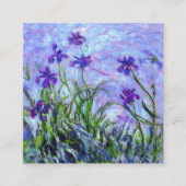 Monet Lila Irises Informatiekaartje (Voorkant)