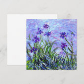 Monet Lila Irises Kaart (Voorkant / Achterkant)