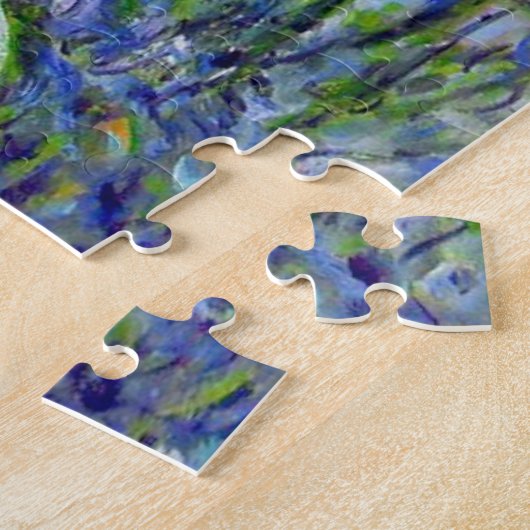 Monet Lila Irises Legpuzzel (Zijkant)