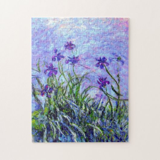 Monet Lila Irises Legpuzzel (Verticaal)