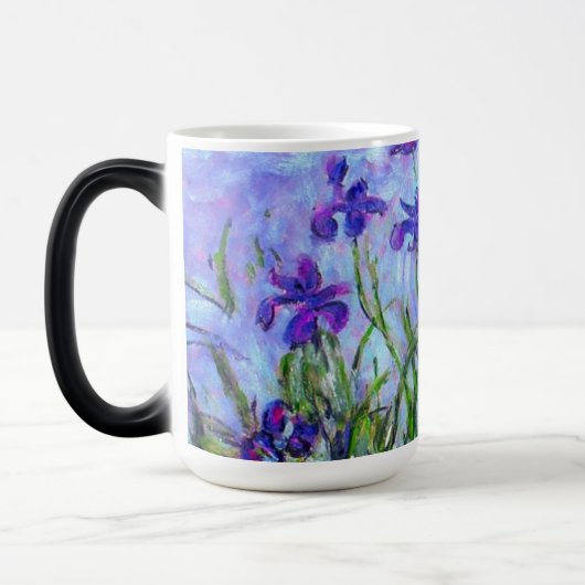 Monet Lila Irises Magische Mok (Links)