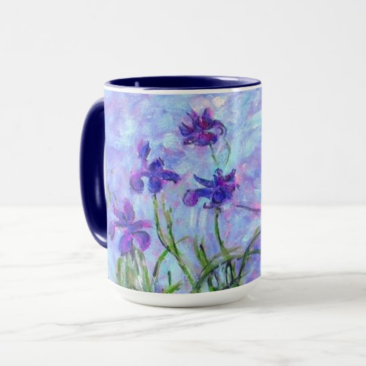 Monet Lila Irises Mok (Voorkant links)