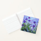 Monet Lila Irises Notitieboek (Binnen)