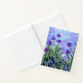 Monet Lila Irises Notitieboek (Binnen)