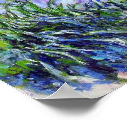 Monet Lila Irises Poster (Hoek)