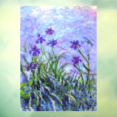 Monet Lila Irises Raamsticker (Vel 3)