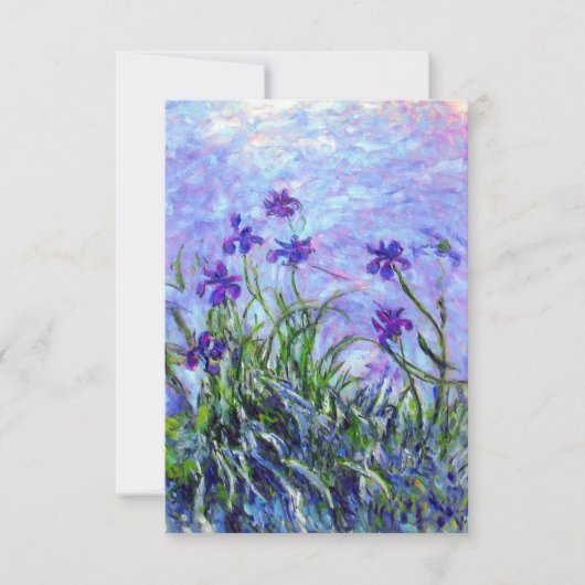 Monet Lila Irises Save The Date (Voorkant)