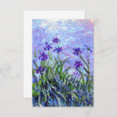 Monet Lila Irises Save The Date (Voorkant / Achterkant)
