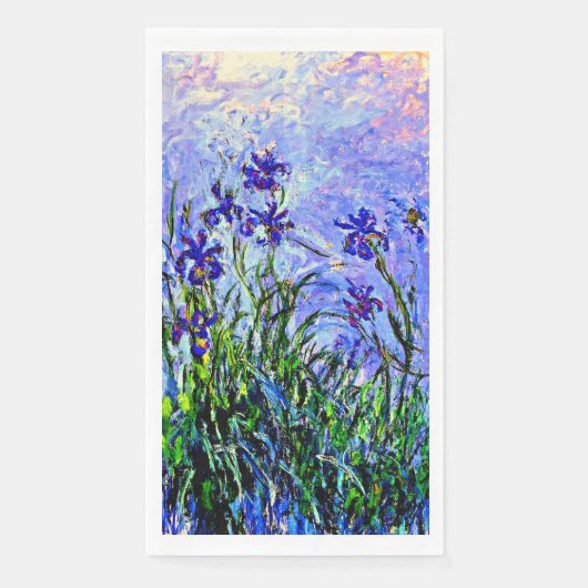 Monet - Lila Irises Servet (Voorkant)