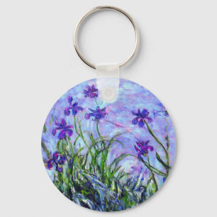 Monet Lila Irises Sleutelhanger